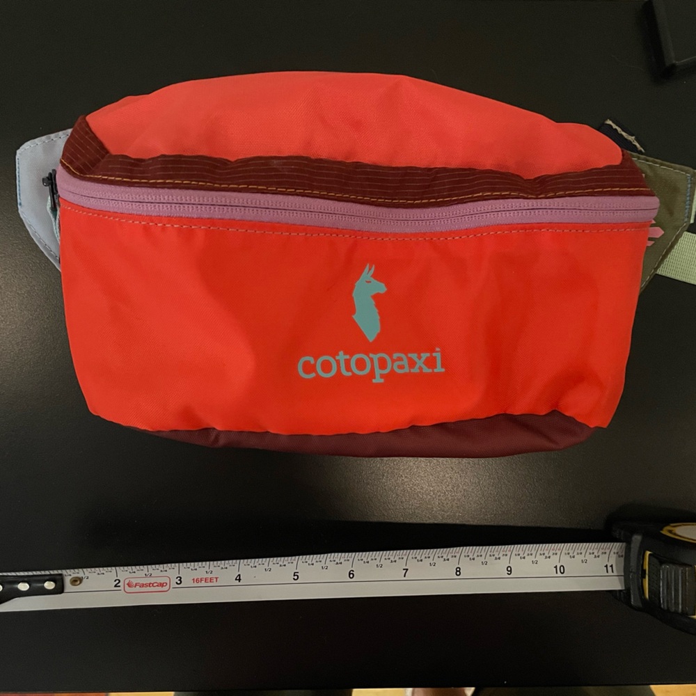 Cotopaxi Red and Brown Crossbody Bag